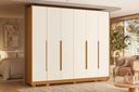Ver imagem 1 de Guarda Roupa Mercure 6 Portas e 6 Gavetas - Cinamomo Off White - Albatroz