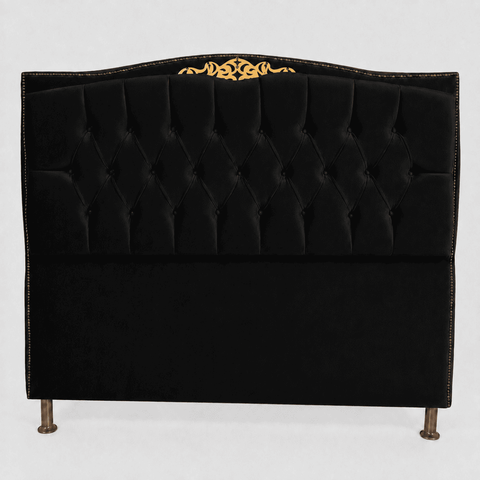 Cabeceira Greta 90cm Estofada Veludo p/ Cama Solteiro Quarto