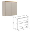 Ver imagem 2 de Cozinha Modulada Allure Linea Brasil 10 Peças 20 Portas 4 Gavetas