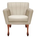 Ver imagem 4 de Kit Recamier Sofá Divã Clinica 180 + 2 Poltrona Iza Retro:sintetico Bege