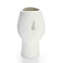 Ver imagem 1 de Vaso Decorativo Rosto Areia em Cerâmica 25,5x26cm - D’Rossi