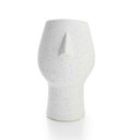 Ver imagem 4 de Vaso Decorativo Rosto Areia em Cerâmica 25,5x26cm - D’Rossi
