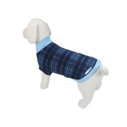 Blusinha Soft Gola Rolê - Xadrez Marinho para Cães - P - 1