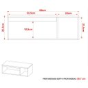 Ver imagem 5 de Gabinete de Banheiro 80 Cm com 1 Porta e Nicho Marina Branco