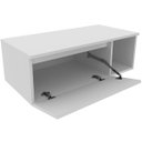 Ver imagem 3 de Gabinete de Banheiro 80 Cm com 1 Porta e Nicho Marina Branco