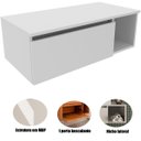 Ver imagem 2 de Gabinete de Banheiro 80 Cm com 1 Porta e Nicho Marina Branco