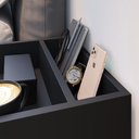 Ver imagem 4 de Kit 2 Mesas Cabeceira Madri Mesinha Suspensa Lateral Cama Decoração Quarto Prateleira Divisória-