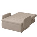 Ver imagem 5 de Sofá Cama 2 Lugares Casal 1,30 Mts Pompeia Sissy Matrix Cor:chenile Prime Bege