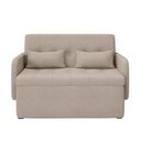 Ver imagem 3 de Sofá Cama 2 Lugares Casal 1,30 Mts Pompeia Sissy Matrix Cor:chenile Prime Bege