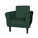 Ver imagem 2 de Jogo 2 Poltronas Decorativas Para Sala de Espera Classic Suede Verde - LM DECOR