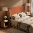 Ver imagem 6 de Cabeceira para Cama Box Queen Size Liah 160cm Bouclê Terracota - Desk Design