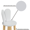 Ver imagem 6 de Cadeira Coelho Criativa Infantil para Crianças Estudar Desenhar 100% Mdf Bp Melaminico:cinza Cristal