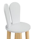 Ver imagem 3 de Cadeira Coelho Criativa Infantil para Crianças Estudar Desenhar 100% Mdf Bp Melaminico:cinza Cristal