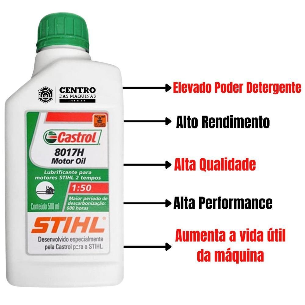 Derriçadeira Mãozinha de Café Kawashima KWD2600DL com Haste Longa + Óleo Castrol Stihl 2T - 3