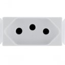 Ver imagem 1 de Kit 12 Modulo Tomada 2p+t Tramontina Aria 20 a 250 V Branco