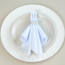 Ver imagem 2 de Kit 10 Pçs Anel para Guardanapo 10 Lugares Pérola Dupla Grande 4x3cm Argola: Prata