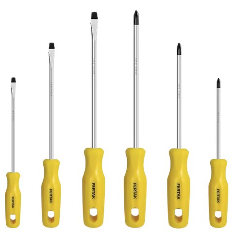Kit Jogo de Chave Fenda e Philips 6 Pçs Profissional | Fertak
