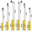 Ver imagem 2 de Kit Jogo de Chave Fenda e Philips 6 Pçs Profissional | Fertak