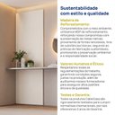 Ver mais imagens de Painel Liso para TV até 32 Polegadas Planejado 80x230cm Aruá CabeCasa MadeiraOriginals Off White