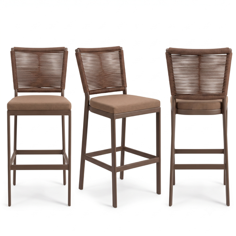 Kit 3 Banqueta Banco Estilo Industrial para Balcão Moderna Itapema