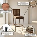 Ver imagem 4 de Kit 3 Banqueta Banco Estilo Industrial para Balcão Moderna Itapema