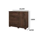 Ver imagem 2 de Cômoda Casal Malu C/ 1 Porta 4 Gavetas Cinamomo - Panan