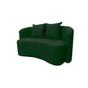 Ver imagem 4 de Sofá Decorativo Montreal 180cm Orgânico Veludo Verde