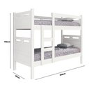 Ver imagem 4 de Beliche Jaspe Branca Reforçada Vira Duas Camas Solteiro