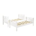 Ver imagem 2 de Beliche Jaspe Branca Reforçada Vira Duas Camas Solteiro