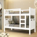 Ver imagem 1 de Beliche Jaspe Branca Reforçada Vira Duas Camas Solteiro