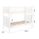 Ver imagem 5 de Beliche Jaspe Branca Reforçada Vira Duas Camas Solteiro