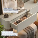 Ver imagem 6 de Aparador Suspenso 100% MDF 3 Gavetas 180cm com LED Apolo Branco/Off White