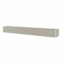 Ver imagem 3 de Aparador Suspenso 100% MDF 3 Gavetas 180cm com LED Apolo Branco/Off White