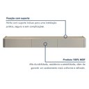 Ver imagem 7 de Aparador Suspenso 100% MDF 3 Gavetas 180cm com LED Apolo Branco/Off White