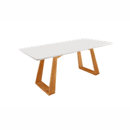 Sala de Jantar com Vidro 6 Cadeiras 2,0x1,0m - Dallas - Star Móveis - 2