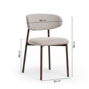 Ver imagem 5 de Conjunto de Jantar com Mesa Tali 130cm 4 Cadeiras Ema CabeCasa MadeiraOriginals Marrom Prata/Imbuia
