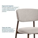 Ver mais imagens de Conjunto de Jantar Mesa Tali 130cm 4 Cadeiras Ema CabeCasa MadeiraOriginals Marrom/Prata