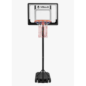 Tabela de Basquete Vollo Tb210 Portátil Ajustável 2,10m Aro 38cm