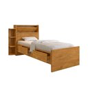 Ver imagem 4 de Cama Solteiro Isa com Gavetas Nas Laterais para Quarto Moderno Dormitório Funcional - Nature