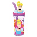 Ver imagem 1 de Copo 3d Yangzi C/ Canudo Princesas 360ml Tl30c01