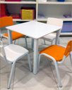 Ver mais imagens de Kit 2 Cadeiras Infantil Iso Laranja Brinquedoteca Escolas Ecomhome