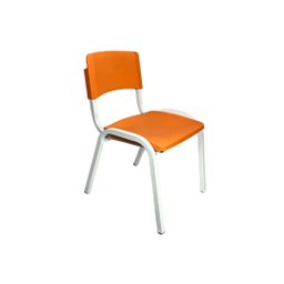 Kit 2 Cadeiras Infantil Iso Laranja Brinquedoteca Escolas Ecomhome - 5