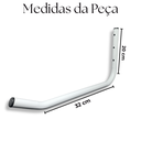 Ver imagem 3 de 8 Suportes Organização Mangueira Bicicleta Multiuso Formato Gancho de Parede Branco