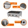 Charbroiler Chapa Churrasqueira Profissional Inox a Gás 90cm Pro-90cb - Progás P44601 - 4