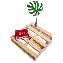 Pallet de Madeira Pinus 60x60 Suporte Fogão 4 Bocas - 2