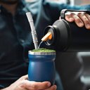 Ver imagem 5 de Cuia de Chimarrão Inox Térmica 240ml Tramontina Exata Azul Terere 11x8cm