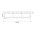 Ver imagem 4 de Rack Elegance 2.1 para Tv até 75 Polegadas 1 Porta 2 Gavetas Off White/jequitibá - Lukaliam