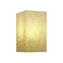 Ver imagem 1 de Arandela Retangular Retro Md-2002 Cúpula em Tecido 25-16x10cm Rustico Bege - Bivolt