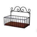 Ver imagem 4 de Fruteira de Parede Madeira Ferro Cesto 30 Cm Arabescos