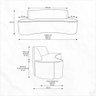 Sofá 03 Lugares 150cm Mônaco Bouclê Off White - Nexta Casa - 5